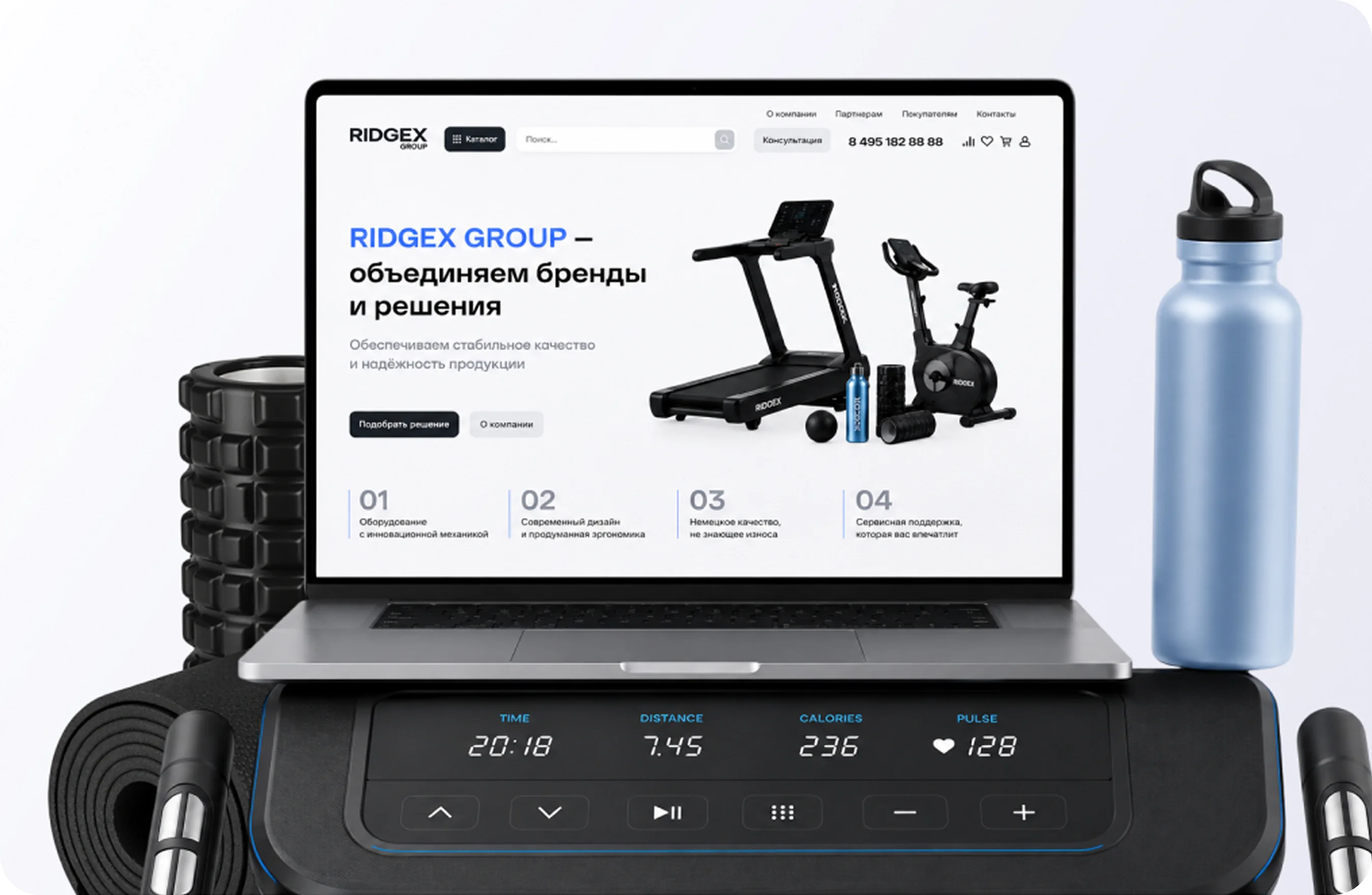 Дизайн и frontend-разработка интернет-магазина RIDGEX GROUP